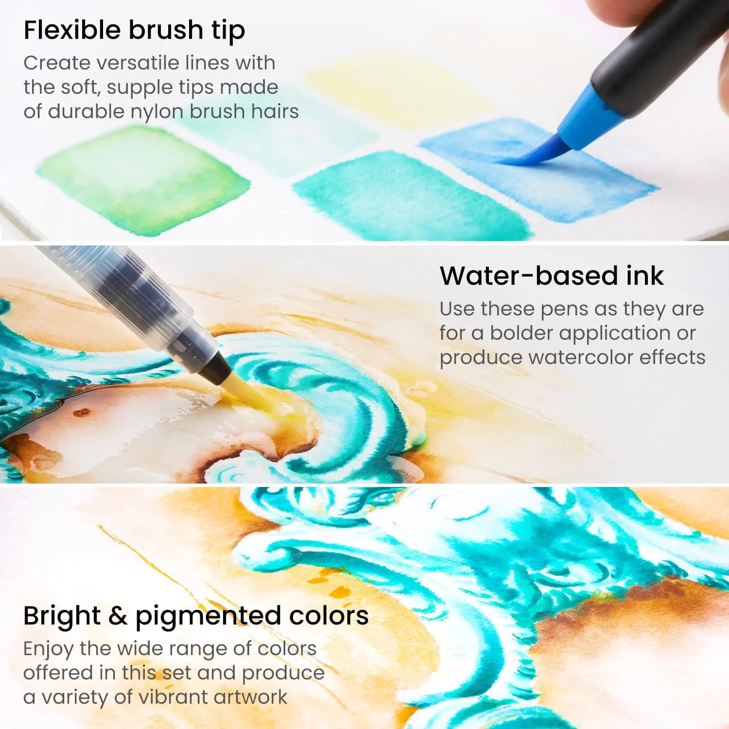 ARTEZA Real Brush Pens Set Arteza